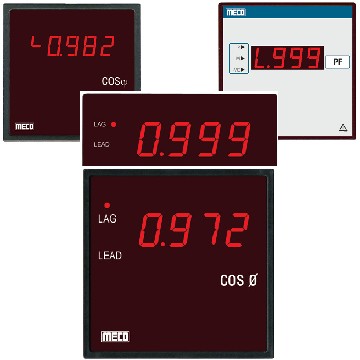 Digital Power Factor Meter (with Built-In Transducer)